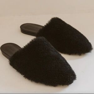JENNI KAYNE Like New! Real Fur Dyed Lamb Shearling Mule Slide 37